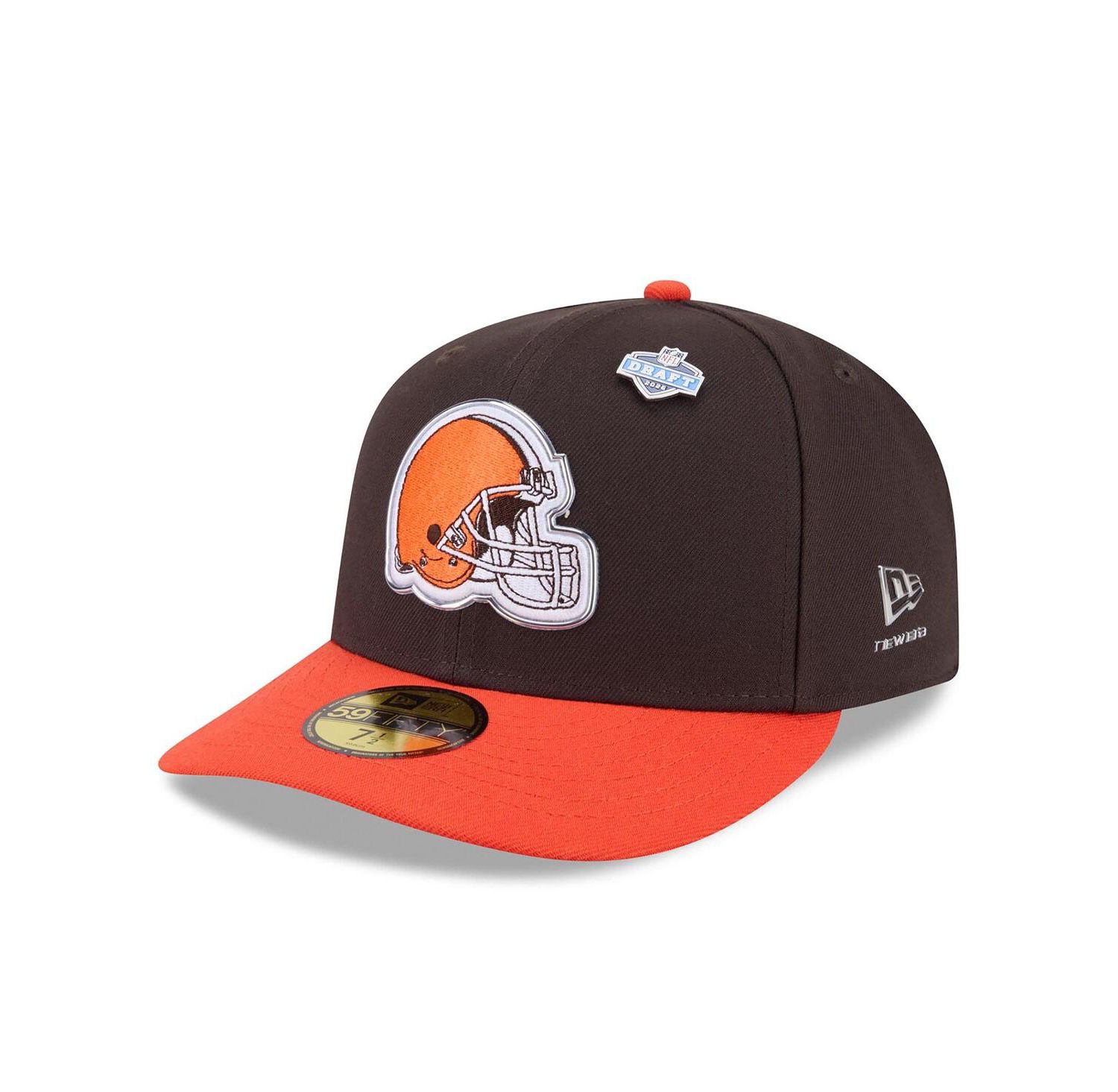 Men's Brown/Orange Cleveland Browns 2026 NFL Draft Pre-Curved 59FIFTY Fitted Hat