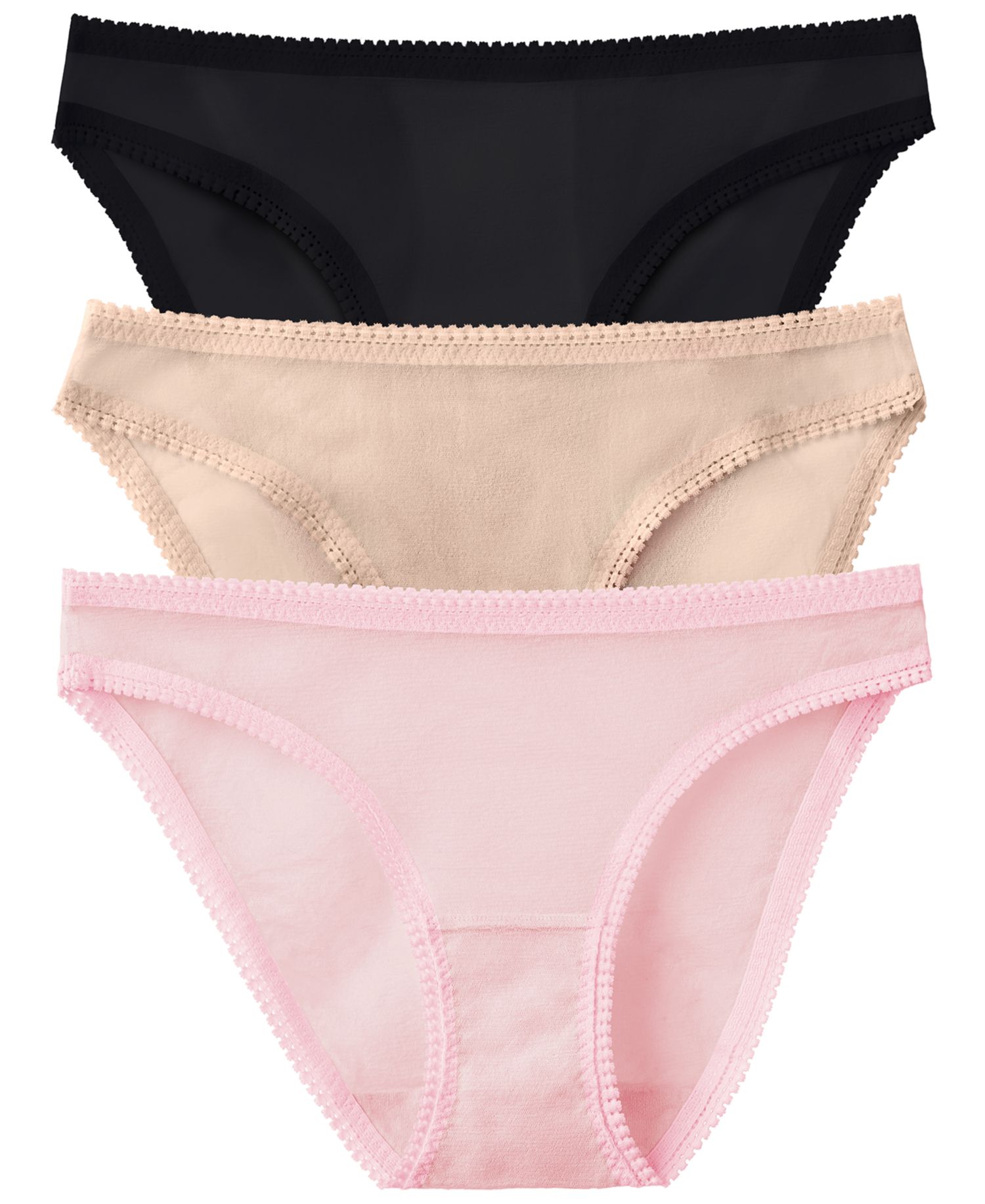 Women's Mesh Hip Bikini Underwear 3 Pack 3202P3