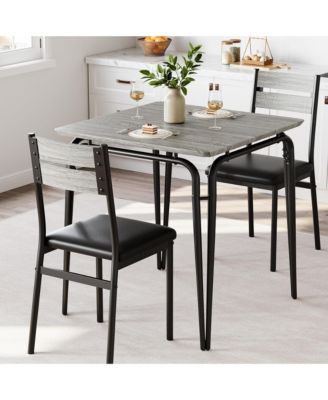 2-Person Space-Saving Square Dining Table
