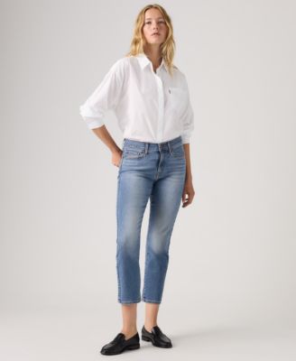 Women's Classic Mid-Rise Ankle Straight-Leg Jeans