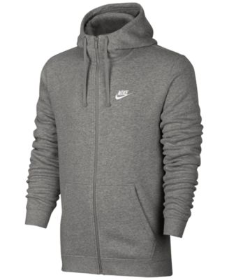 nike grey zip up hoodie