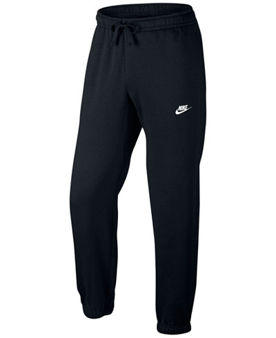 Nike Men's Fleece Cuffed Bottom Pants - Activewear - Men - Macy's