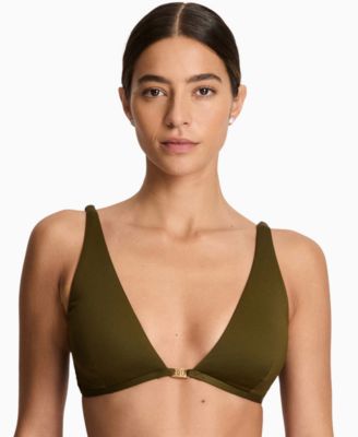 Women's Tall Triangle V-Neck Bikini Top