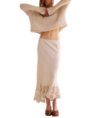 Women's Long Lost Lover Slip A-Line Skirt