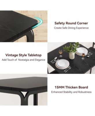 Dining Table for 2, Small Table and Chairs Set of 2, Dinette Set for 2,  3 Piece Kitchen and Dining Room Sets for Small Space