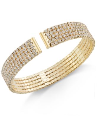 I.N.C. International Concepts - Gold-Tone Crystal Flex Bracelet