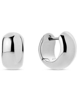 Ana Luisa Giulia Bold Silver Hoop Earrings - Silver