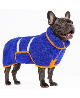 Dog Bathrobe Quick Drying Super Absorbent Soft Warm Adjustable Machine Washable Pet Towel Supplies