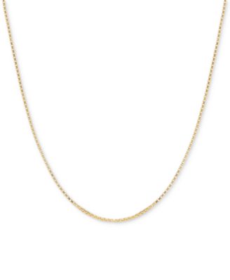 Jo Gold-Plated Silver Box Chain Necklace