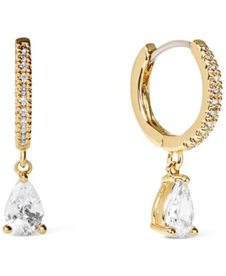 Elise Delicate Gold-Plated Huggie Hoop Earrings