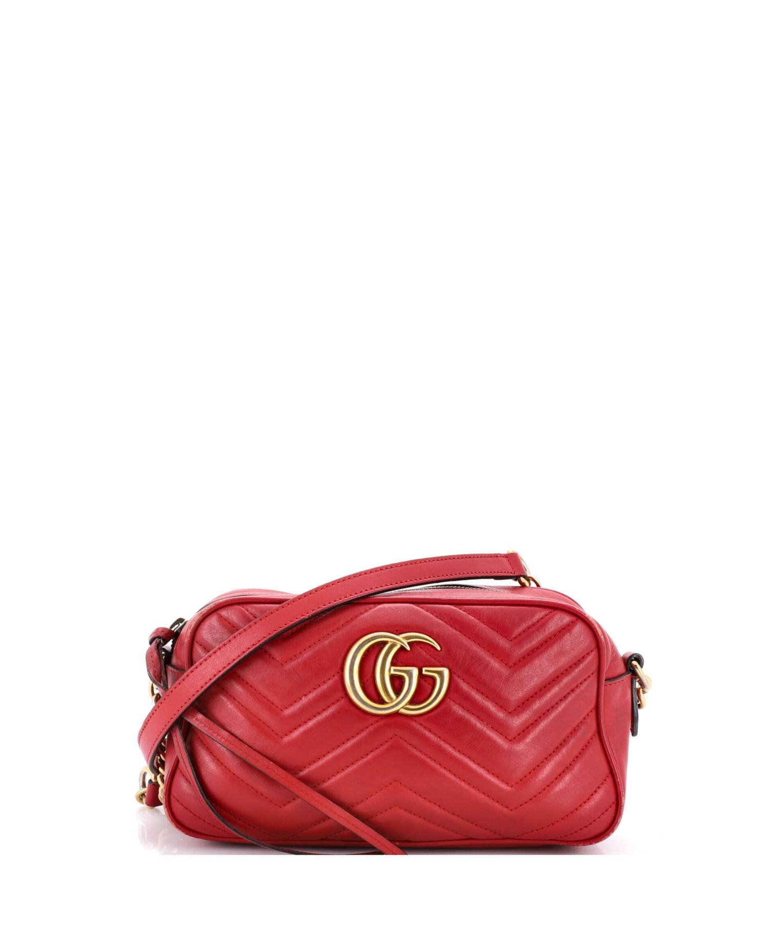 Small GG Marmont Shoulder Bag Matelasse Leather