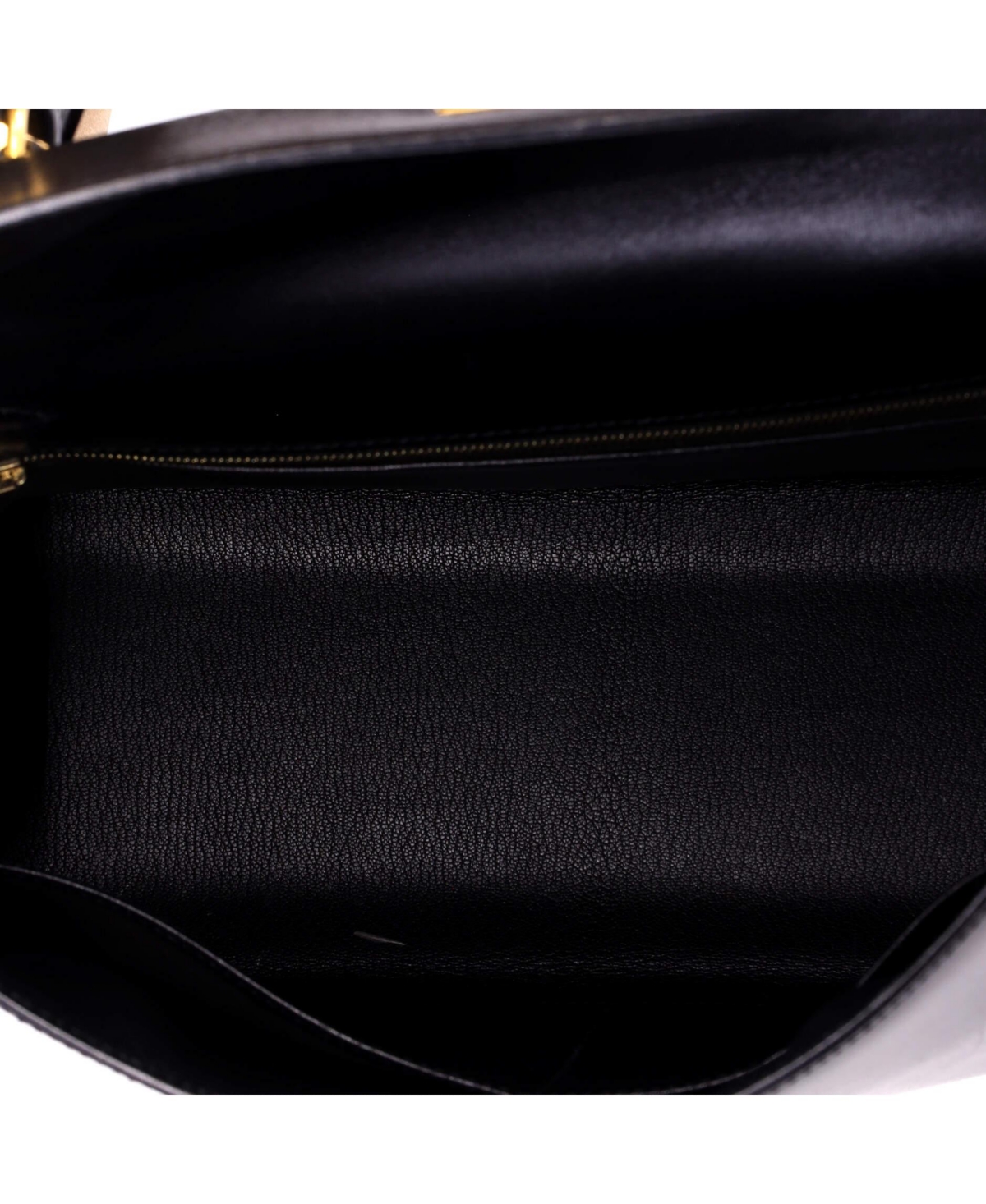 Pre-Owned HERMES Kelly Handbag Box Calf with Gold Hardware