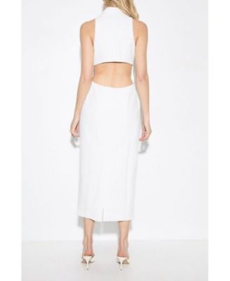 Women's Premium Open Back Waistcoat Midi Dress