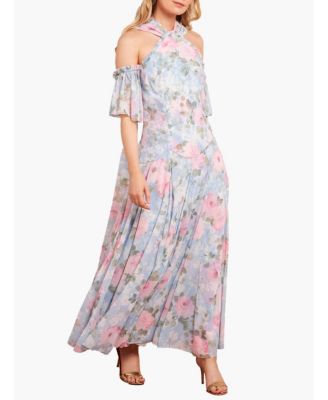 Women's Camille's Garden Halter Neck Ankle Gown