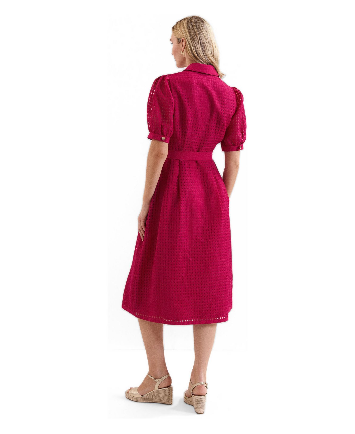 Women's Carey Belted Midi Shirt Dress