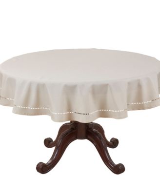 Solid Textured Tablecloth, 60" Round