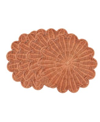 Woven Rattan Placemats, Set of 4