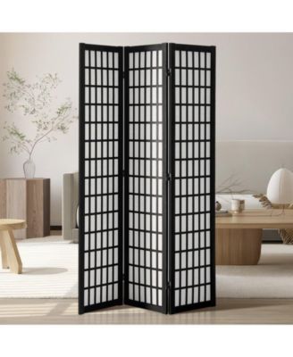 3-Panel Japanese-Style Folding Room Divider