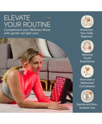 Red Light Therapy for Body Panel – 660nm & 850nm Infrared Red Light Therapy with 90 Infrared LEDs, Full Body Wellness Light, Hanging Kit