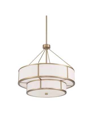 Zilina 19 Matte Brass 2-Tier 4-Light Chandelier