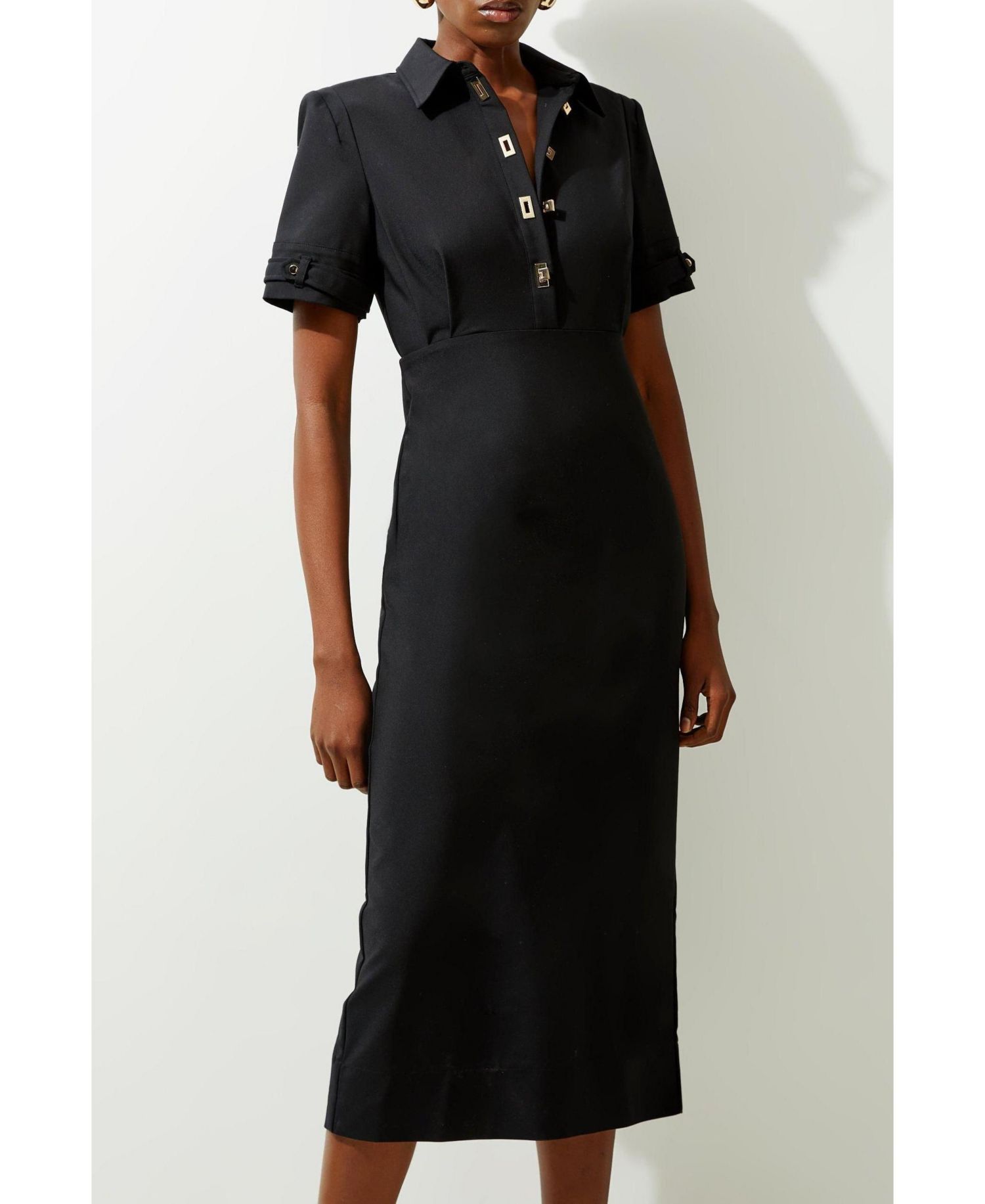 Women's Techno Shirt Dress With Hardware