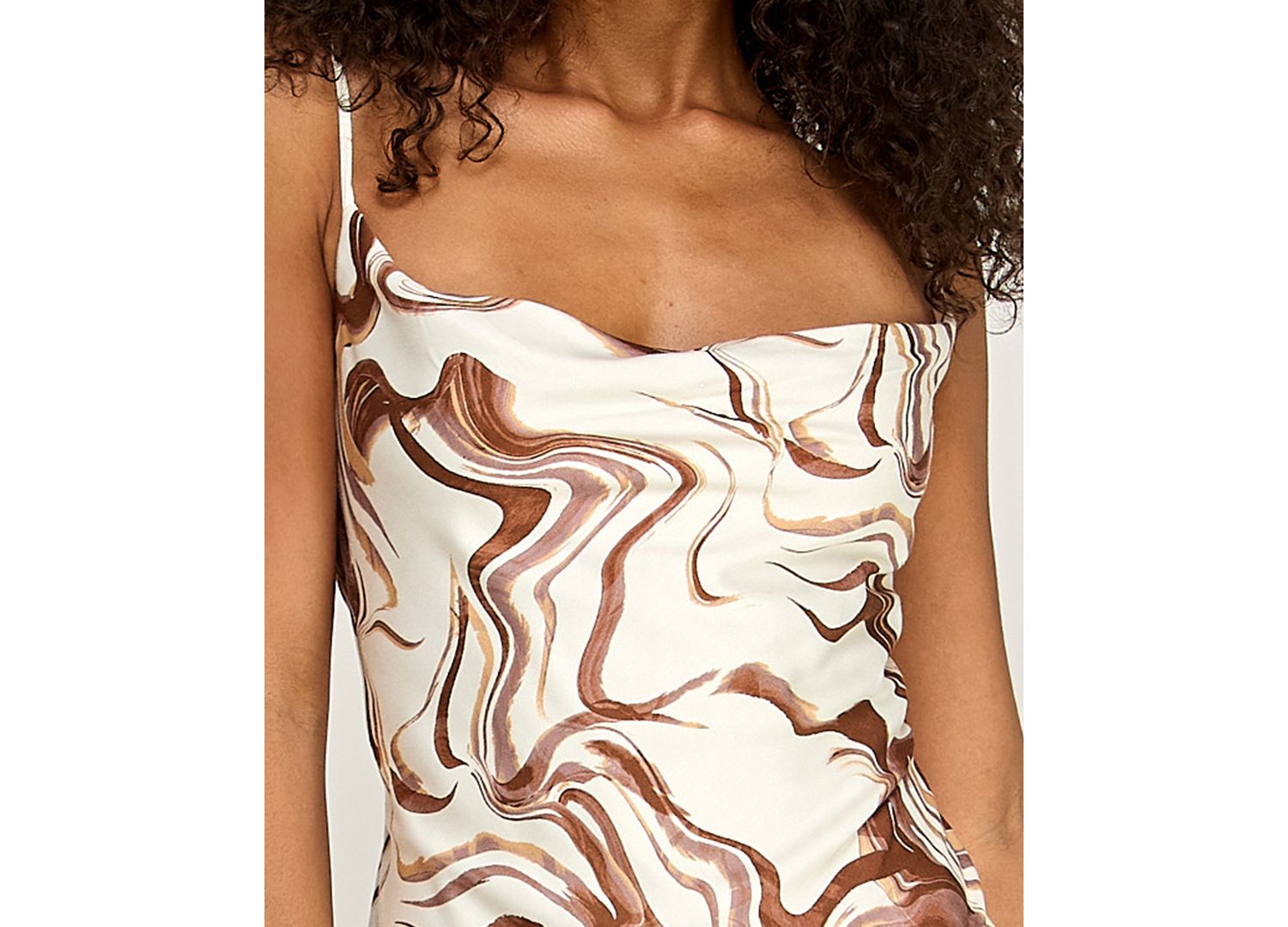 Juniors' Abstract Print Midi Dress