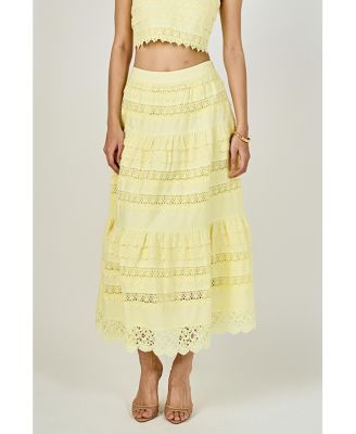 Women's Laced Midi Skirt