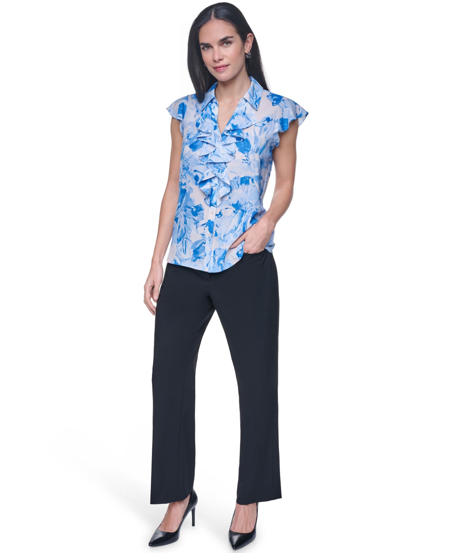 Women's Collared Neck Top