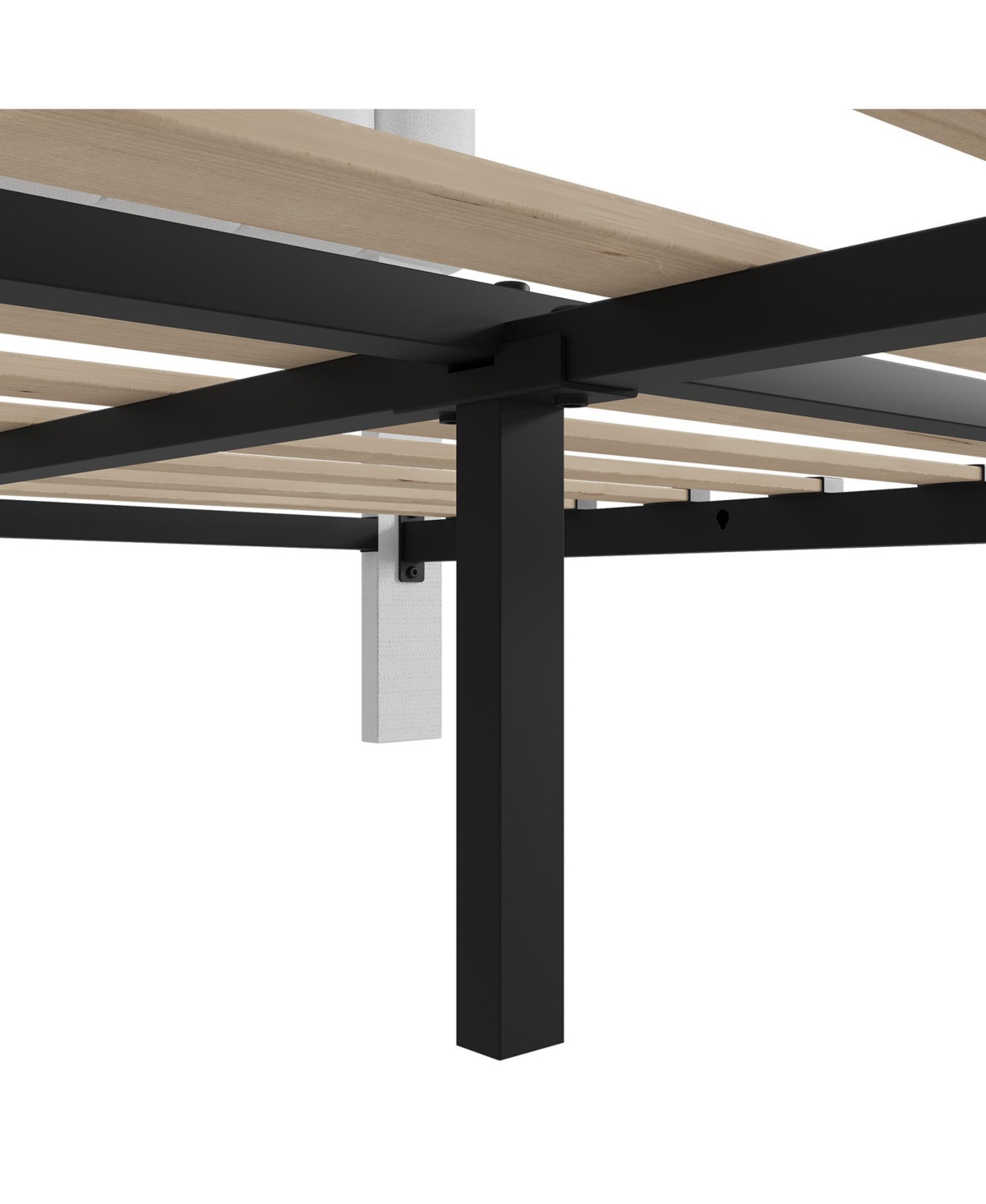 Homfan Bed Frame with 4 Storage Drawers, Adjustable Height Headboard