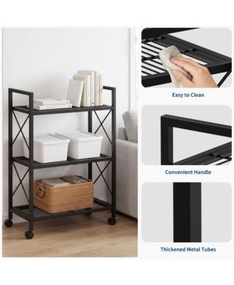 Slim Shoe Rack with Metal Frame and Fabric Shelves, Adjustable Shoe Storage Organizer for Entryway, Bedroom, Closet and Living Room