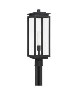 Atkins  High Modern Outdoor Post Light Fixture Pole Porch Edison Bulb Matte Die Cast Metal