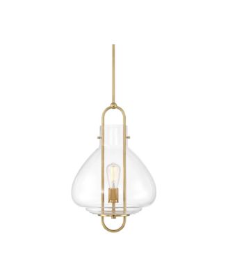 Hermine Soft Gold Pendant Light Modern Clear Glass Fixture for Dining Room House Foyer Kitchen Island