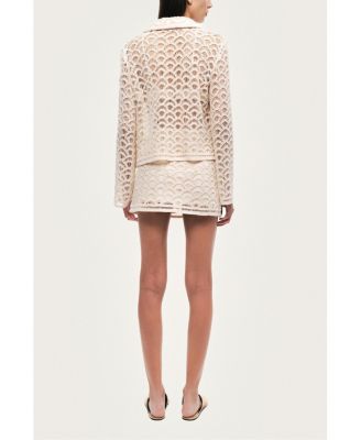 Women's High-Waisted Lace Mini Skirt