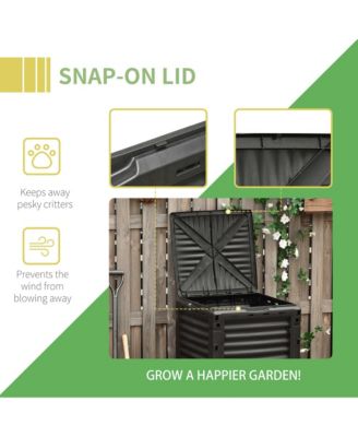 Garden Compost Bin 80 Gallon Large Outdoor Compost Container,