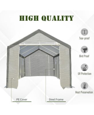 Walk-in house with Windows Roll Up Door 20' x 10' x 9',