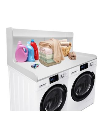 2-Tier Washer and Dryer Countertop Organizer Shelf - Space-Saving Laundry Room Storage