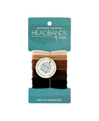 Headbands of Hope Womens Nylon Hair Ties - 16 pc set - Black brown cream 13$