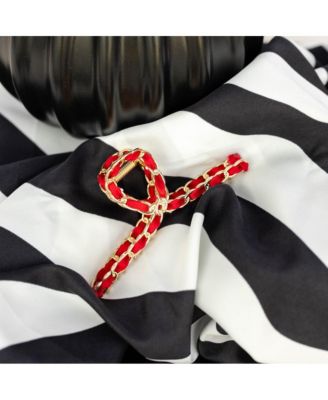 Women's Raffia Looped Hair Claw Clip