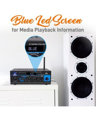 Mini Stereo Power Amplifier with Bluetooth, USB, SD and FM