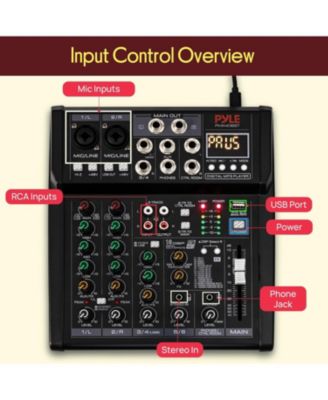 6-Channel Bluetooth Studio Mixer with DSP Effects