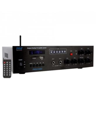 500W Bluetooth PA Public Address Amplifier Receiver - Compact Desktop Audio System