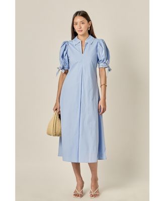 Women's Stitch Detailed Midi Dress