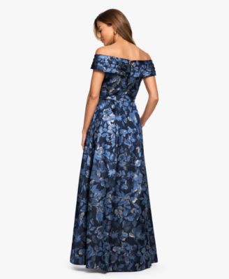 macys blue floral dress Dresses Shop Macys Navy Blue Gown Navy Blue Floral Dress For Women Verona  Smocked Maxi Dress