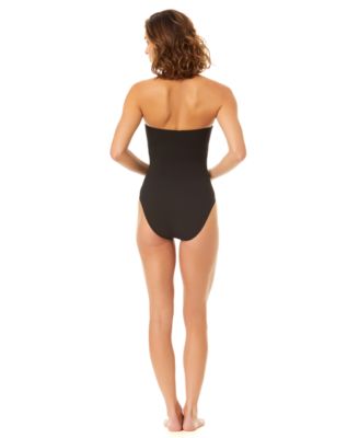 Women's Strapless Bow Bandeau One-Piece Swimsuit