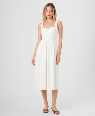 Women's Sleeveless Sweetheart Neck Dress