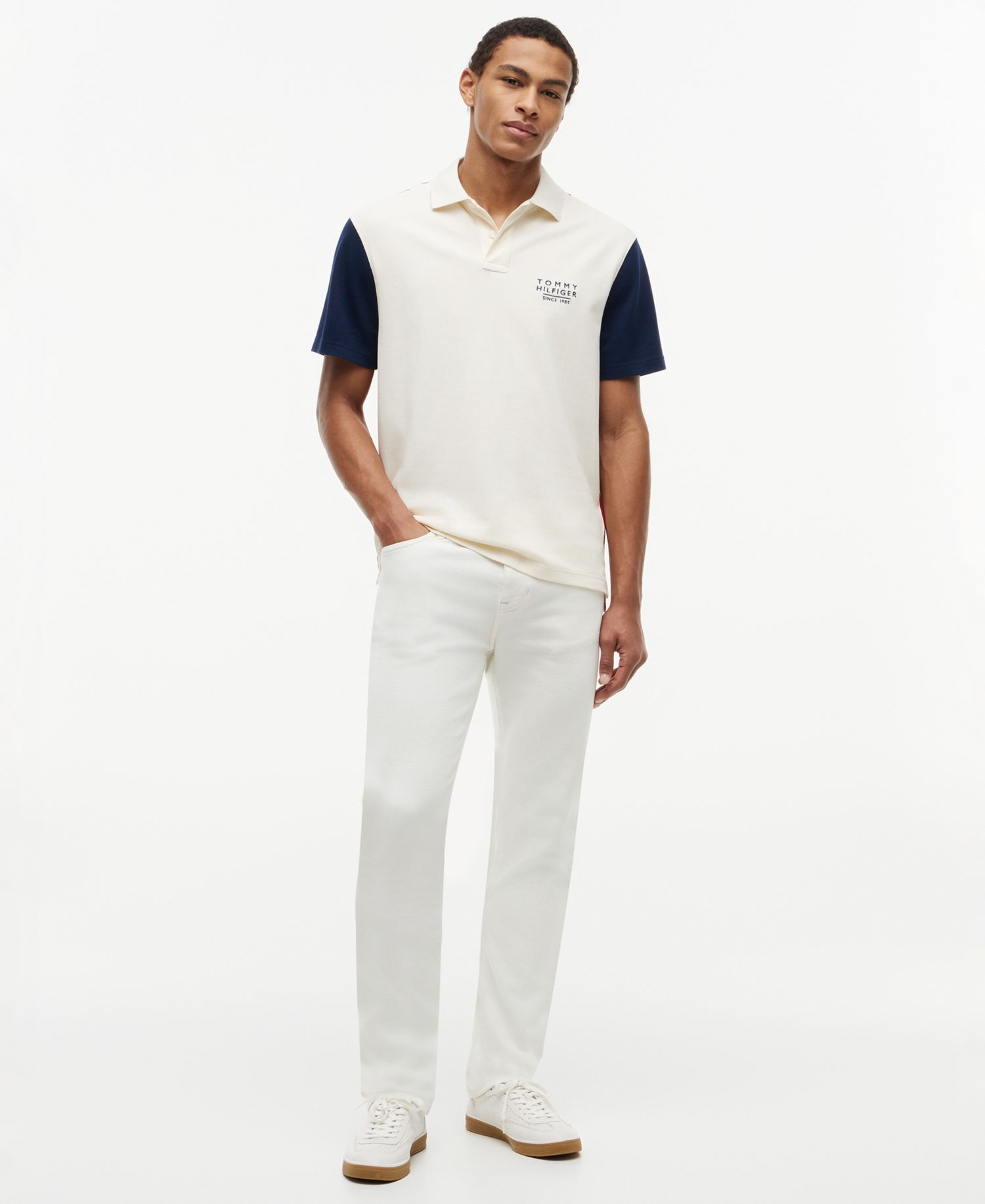 Men's Color-Block Classic-Fit Polo Shirt