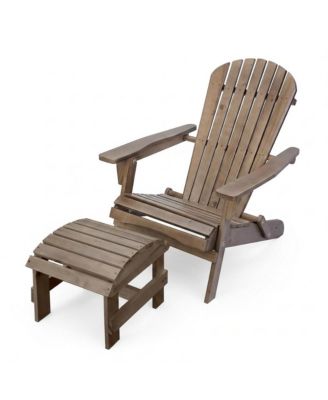 Grand Collection Folding Large Size Adirondack Chair Pine Wood