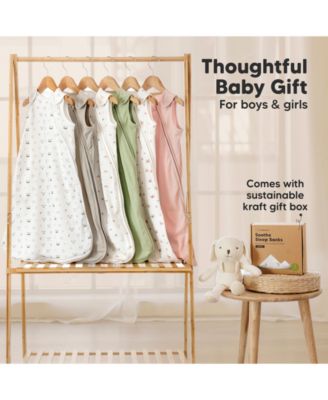 2-Pack Sleep Sacks for Babies, Soothe Sleeping Sack Wearable Blanket, Infant, Toddler, Newborn Swaddle Sack