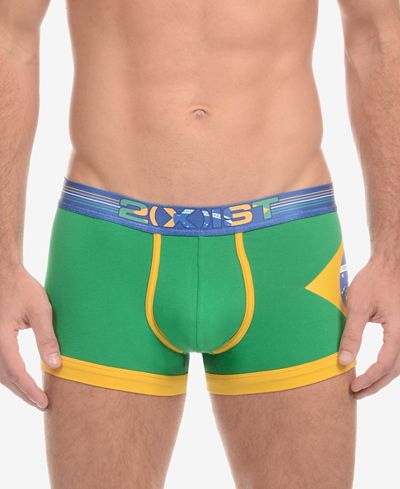 2(x)ist Men's No-Show Trunks
