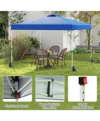 10 x 10 ft Pop Up Canopy Tent with Detachable Sidewall and Wheeled Bag